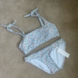 Minnow Capeside Vineyard Tie Bikini Top and Bottom, Women’s Size Medium NWT